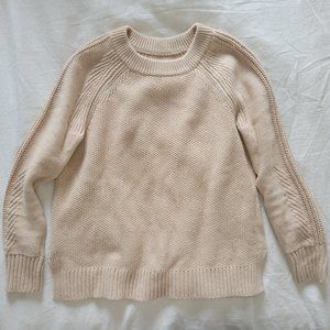 Gap cotton textured crewneck sweater EUC